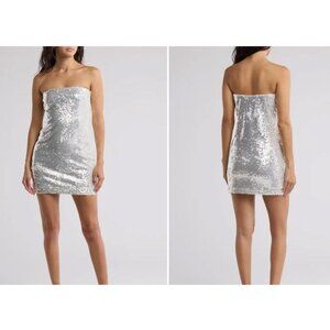 WAYF Jourdan Sloane Sequin Strap/Strapless Minidress NWT $89